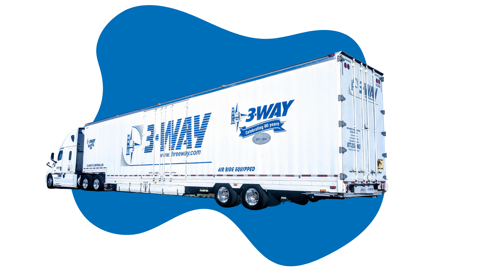 High Cube Blue Background